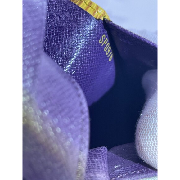 LOUIS VUITTON Portefeiulle Elise Yellow Epi Leather Credit Trifold Wallet France - Picture 12 of 13